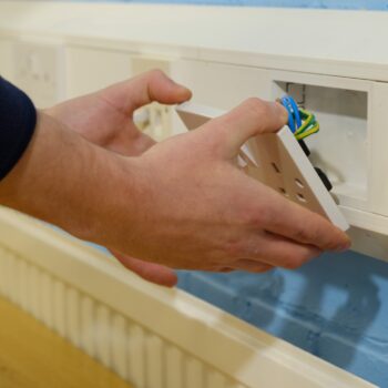 Power outlet and socket installation